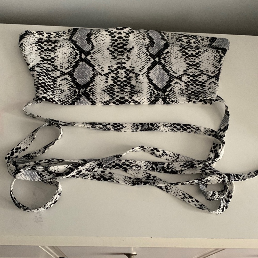 Snake skin Zaful tube top